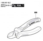 Bosch 1 600 A01 6LC --- Side-Cutting Pliers Spare Parts